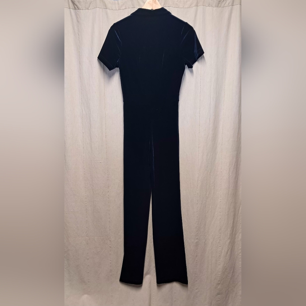 Peachy Den Velvet Jumpsuit Size M - Picture 4 of 6
